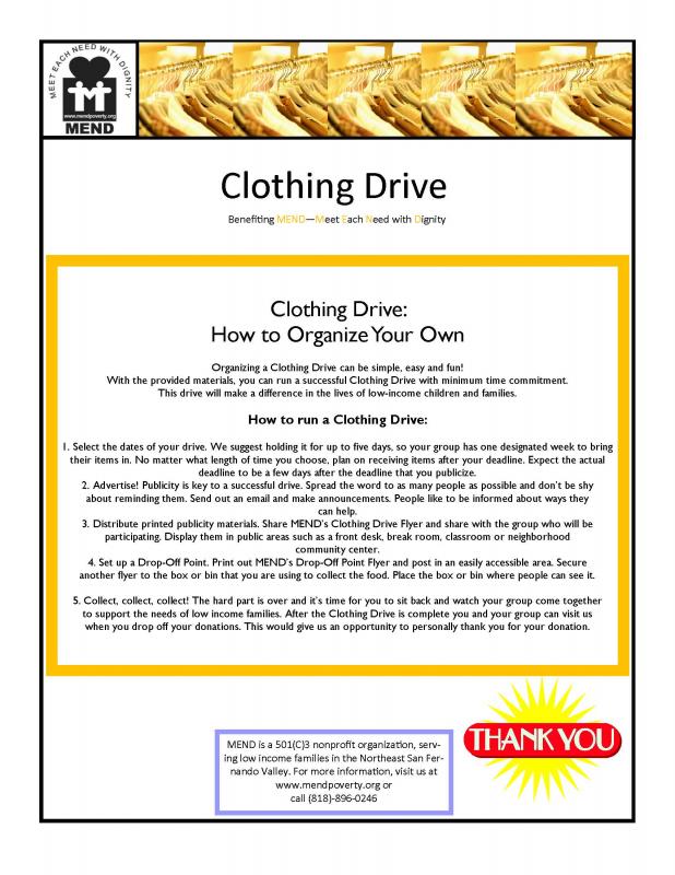 food drive flyers