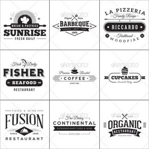 food label template vintage style food label template