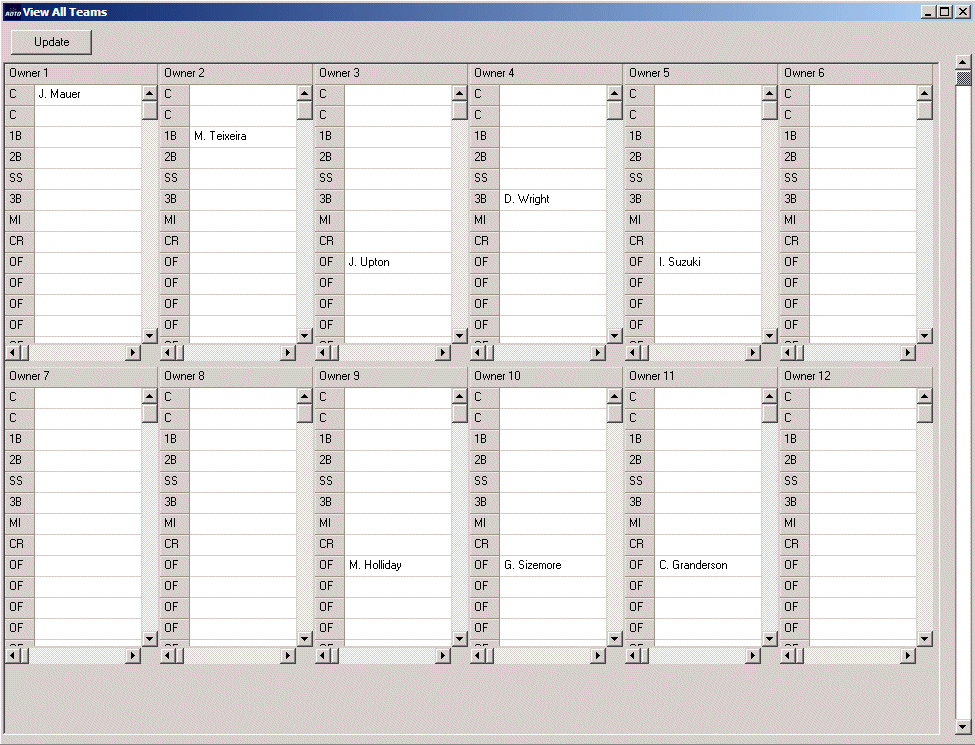 Football Depth Chart Printable One Page