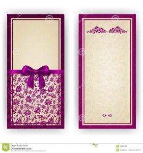 formal invite templates elegant vector template luxury invitation card lace ornament bow place text floral elements ornate background