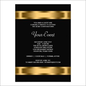 formal invite templates free work dinner invitation