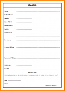 formal lab report template job application letter with biodata biodataprint png