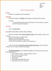 formal lab report template layout of lab report scan