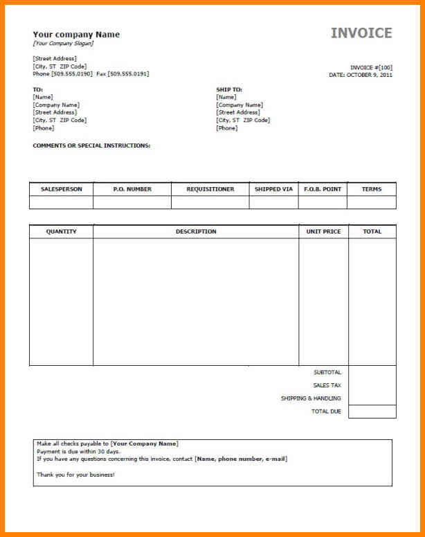 formal report template