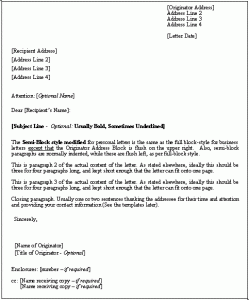 format of business letter business letter format