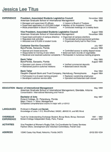 format of rsume resume example student