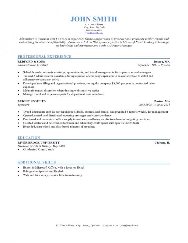 formatting a resume