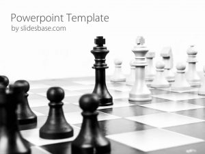 free alphabet templates strategy chess game powerpoint template slide