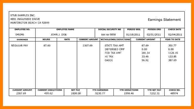 free bank statement template