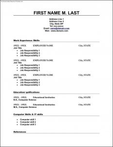 free basic resume templates download free basic resume templates download