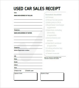 free bill of sale template for car vehicle invoice template used car invoice template xfdnbw