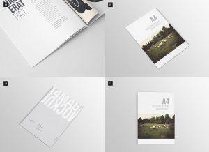 free book template psd book magazine mockups