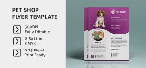 free brochure template downloads pet shop flyer template image