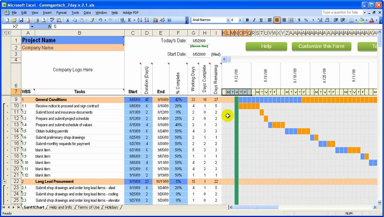 free building estimate format in excel