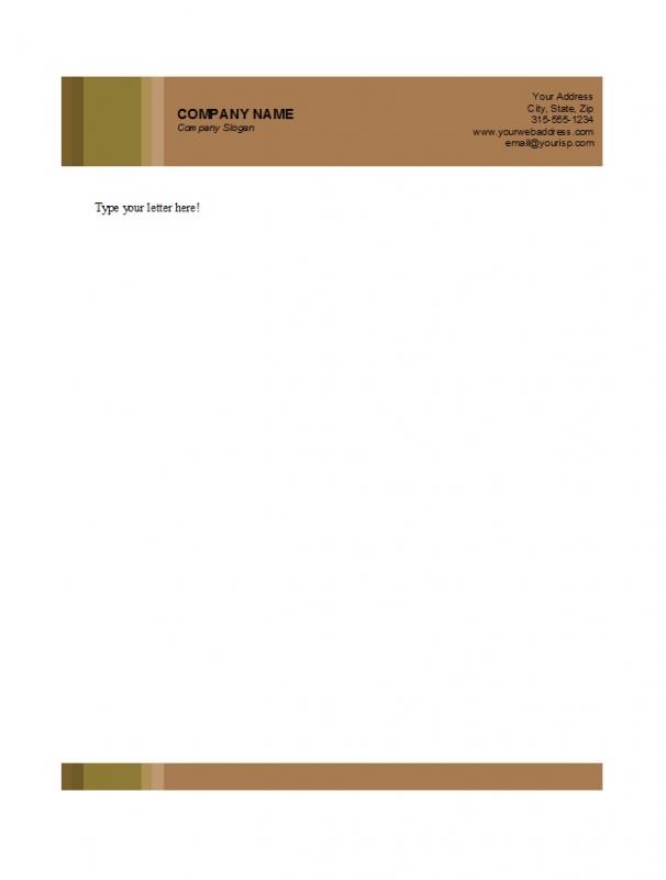 free business letterhead templates