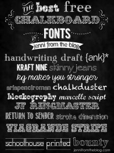 free chalkboard font chalkboard font