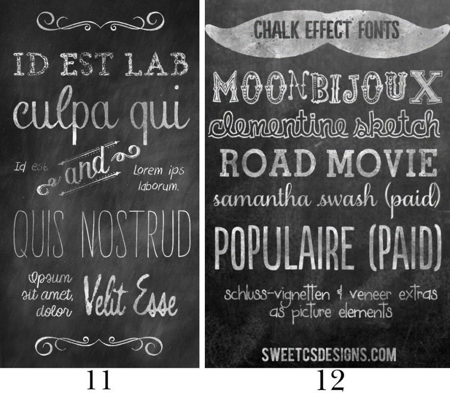 free chalkboard font