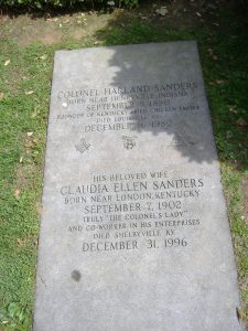 free check template colonel sanders grave