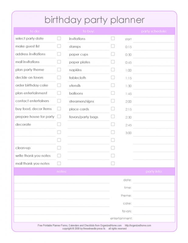 free checklist template