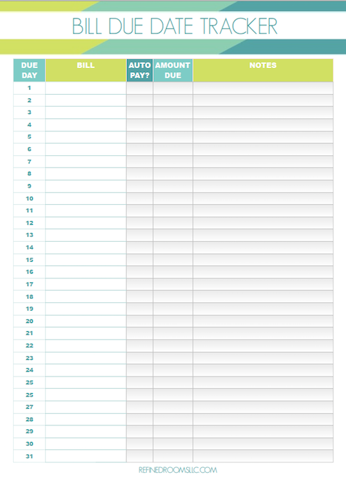 free checklist template