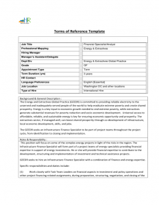 free checklist template terms of reference template l