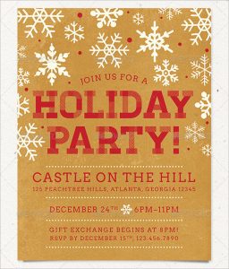 free christmas flyer templates holiday party flyer template in color schemes