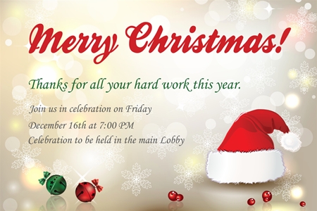 free christmas party invitations template