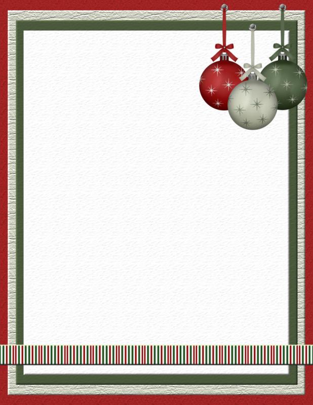 free christmas stationery templates