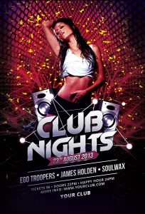 free club flyer templates blank club flyer templates