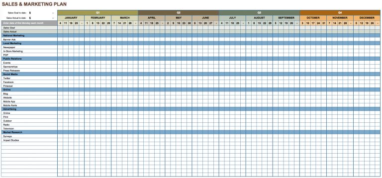 Free Construction Schedule Spreadsheet | Template Business
