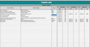 free construction schedule spreadsheet punchlist facebook