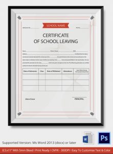 free diploma templates school leaving certificate template