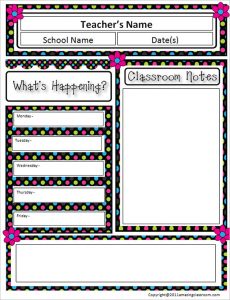 free editable newsletter templates for teachers free editable printable classroom newsletter template