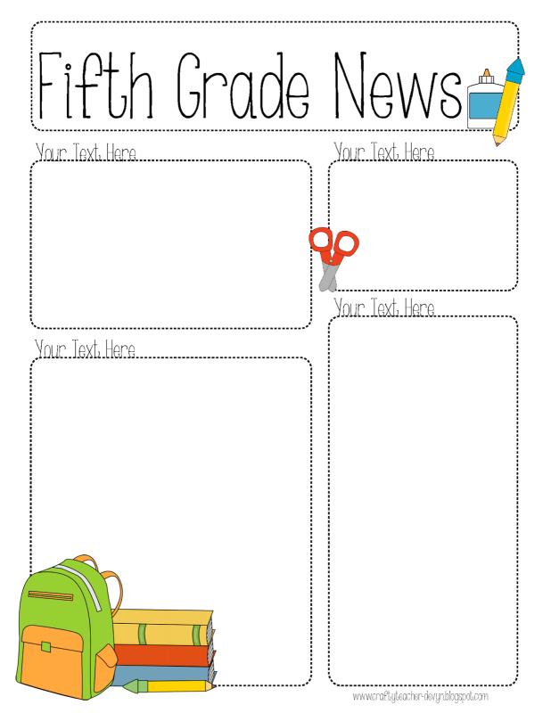 free editable newsletter templates for teachers