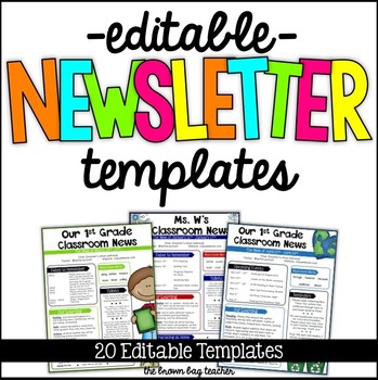 Free Editable Newsletter Templates For Teachers | Template Business