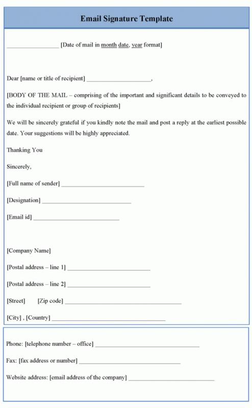 free email signature templates