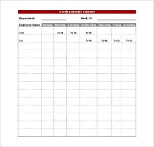 free employee schedule template blank work schedule template free word excel documents in employee work schedule template