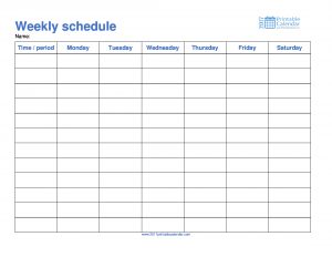 free employee schedule template weekly schedule monday to saturday