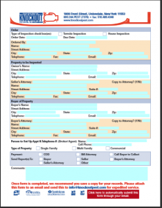 free estimate forms knockout termite real estate inspection form request