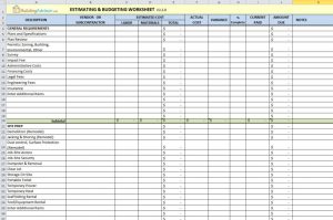 free estimate template pdf building estimation and costing xls sample