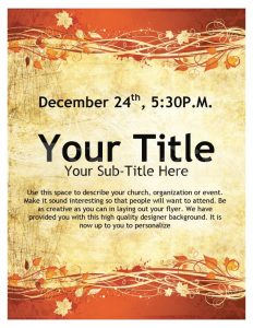 free event flyer templates page