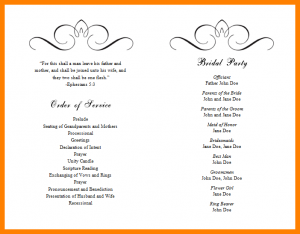 free event program templates free event program templates free wedding program templates jrzuqo