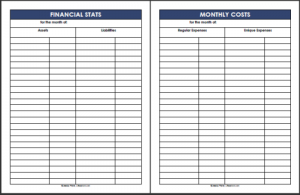 free expense report template financial stats