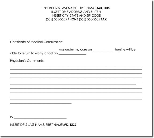 free fake doctors note template download blank doctors note templates free download