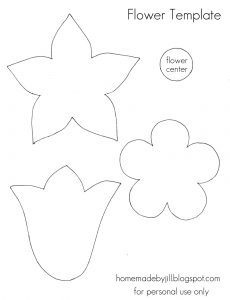 free flower templates flower template