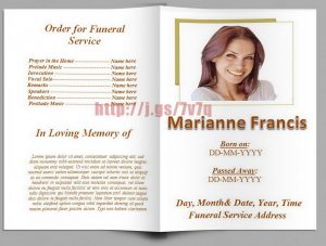 free funeral program template download free funeral program templates