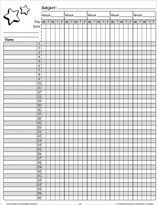 Printable Grading Chart For Teachers