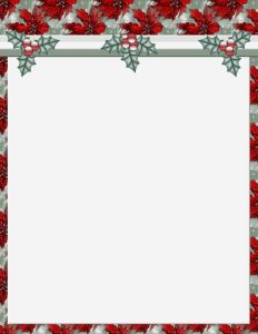 free holiday stationery templates christmas