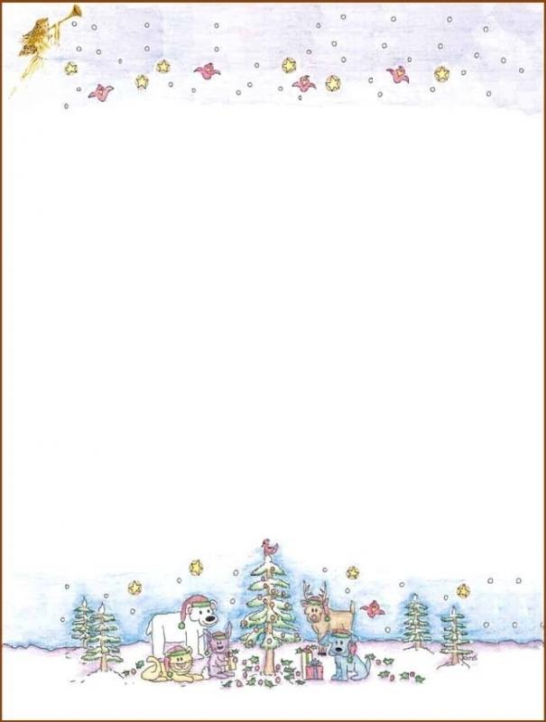 free holiday stationery templates