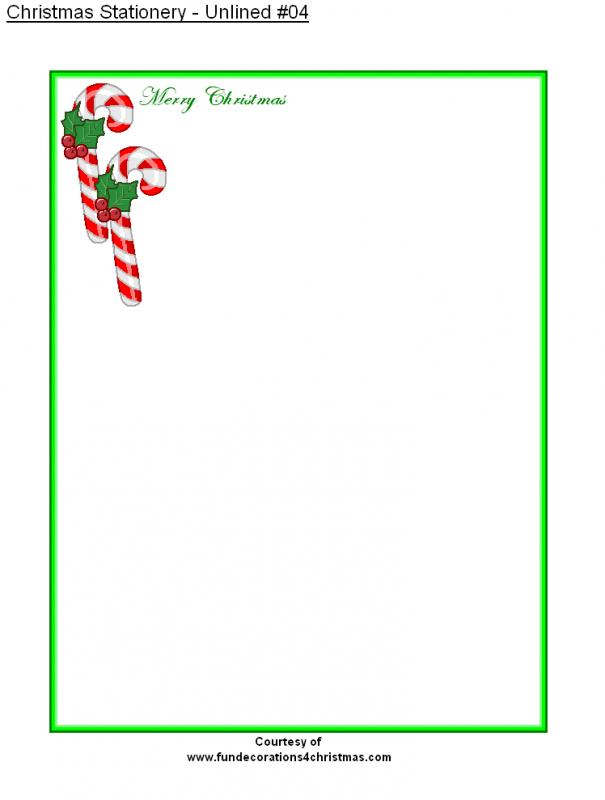 free holiday stationery templates